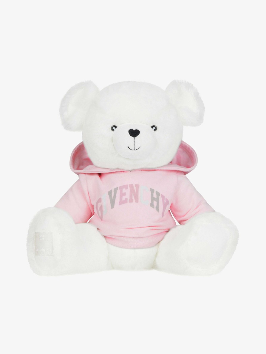 Men Givenchy Boy (4 To 12 Years) | Givenchy College Teddy Bear In Fleece Light Pink