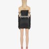 Women Givenchy Dresses | Bustier Dress In Satin With Two Removable Belts Black