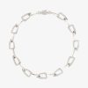 Men Givenchy Jewelry | Giv Cut Necklace In Metal Silvery