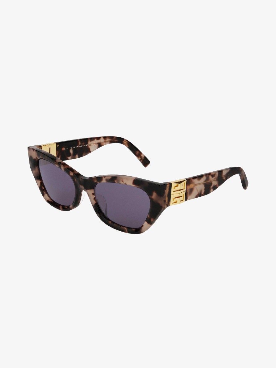 Men Givenchy Sunglasses | 4G Sunglasses In Acetate Brown/Pink