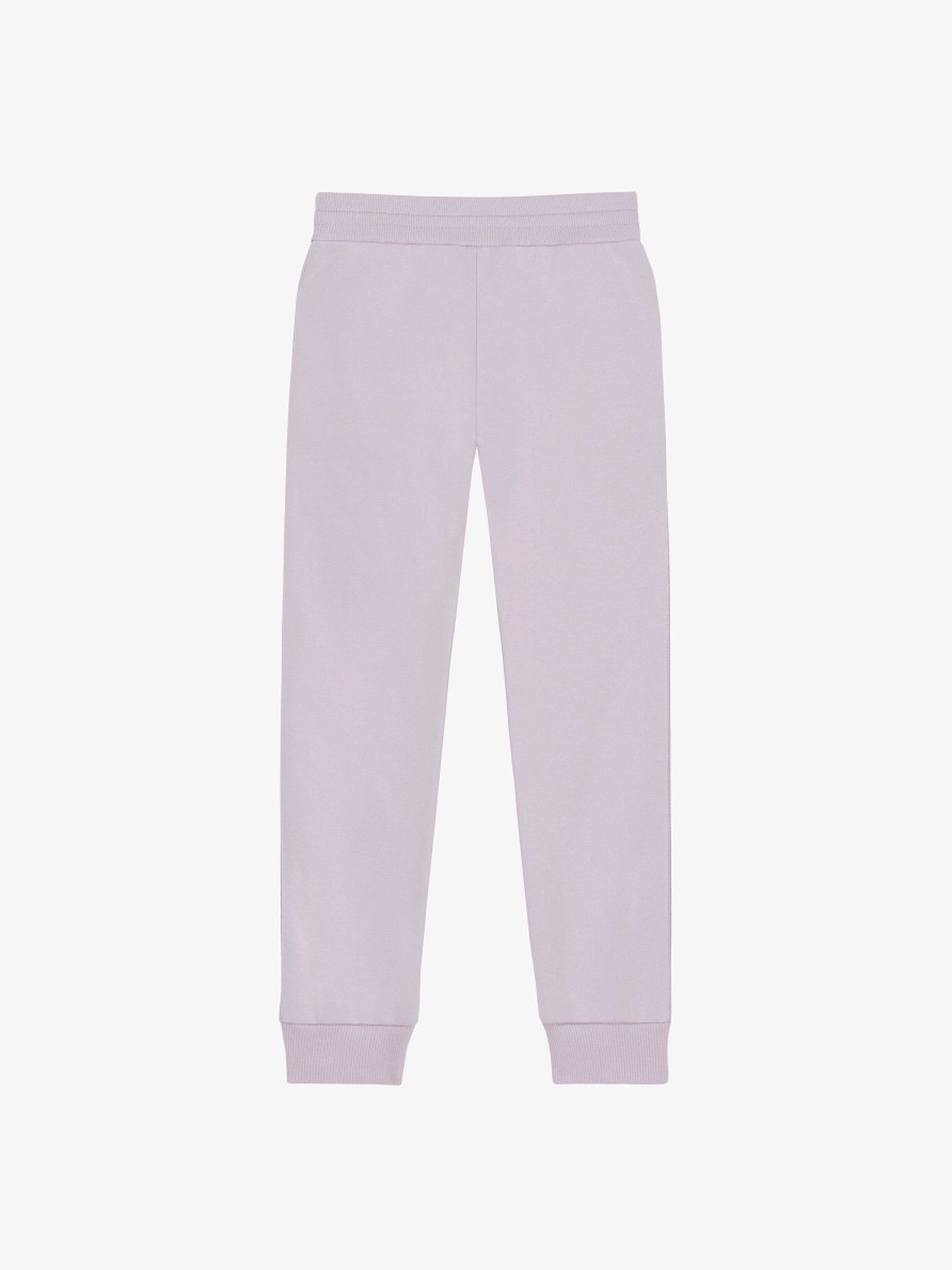 Women Givenchy Girl (4 To 12 Years) | Givenchy Jogger Pants In Fleece Lilac