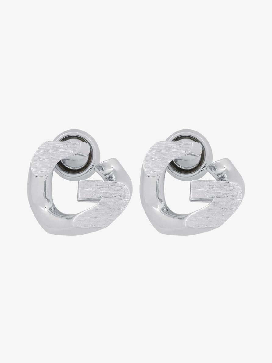 Women Givenchy Jewelry | G Chain Earrings Silvery