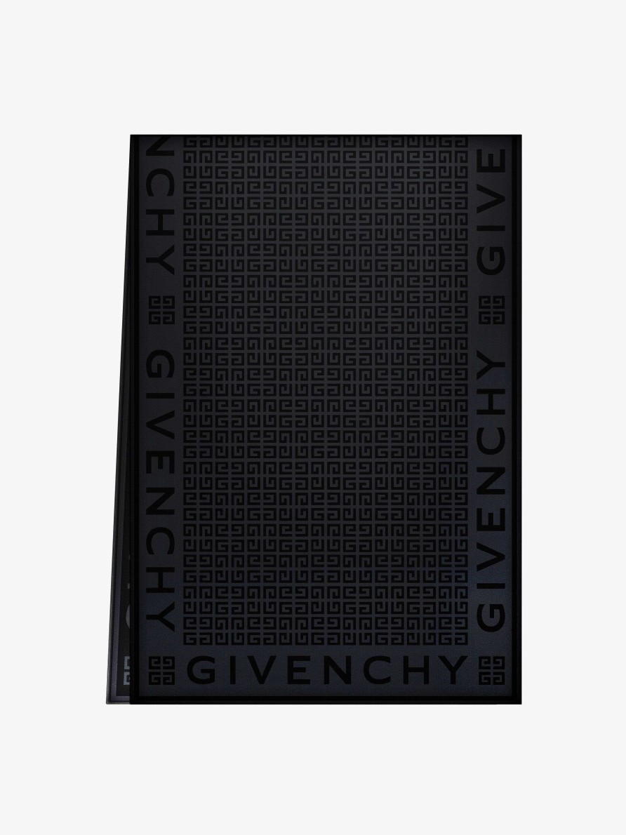 Women Givenchy Scarves | Givenchy 4G Stole In Shiny Silk Jacquard Black