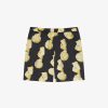 Men Givenchy Shorts | Long Printed Swim Shorts Black/Yellow