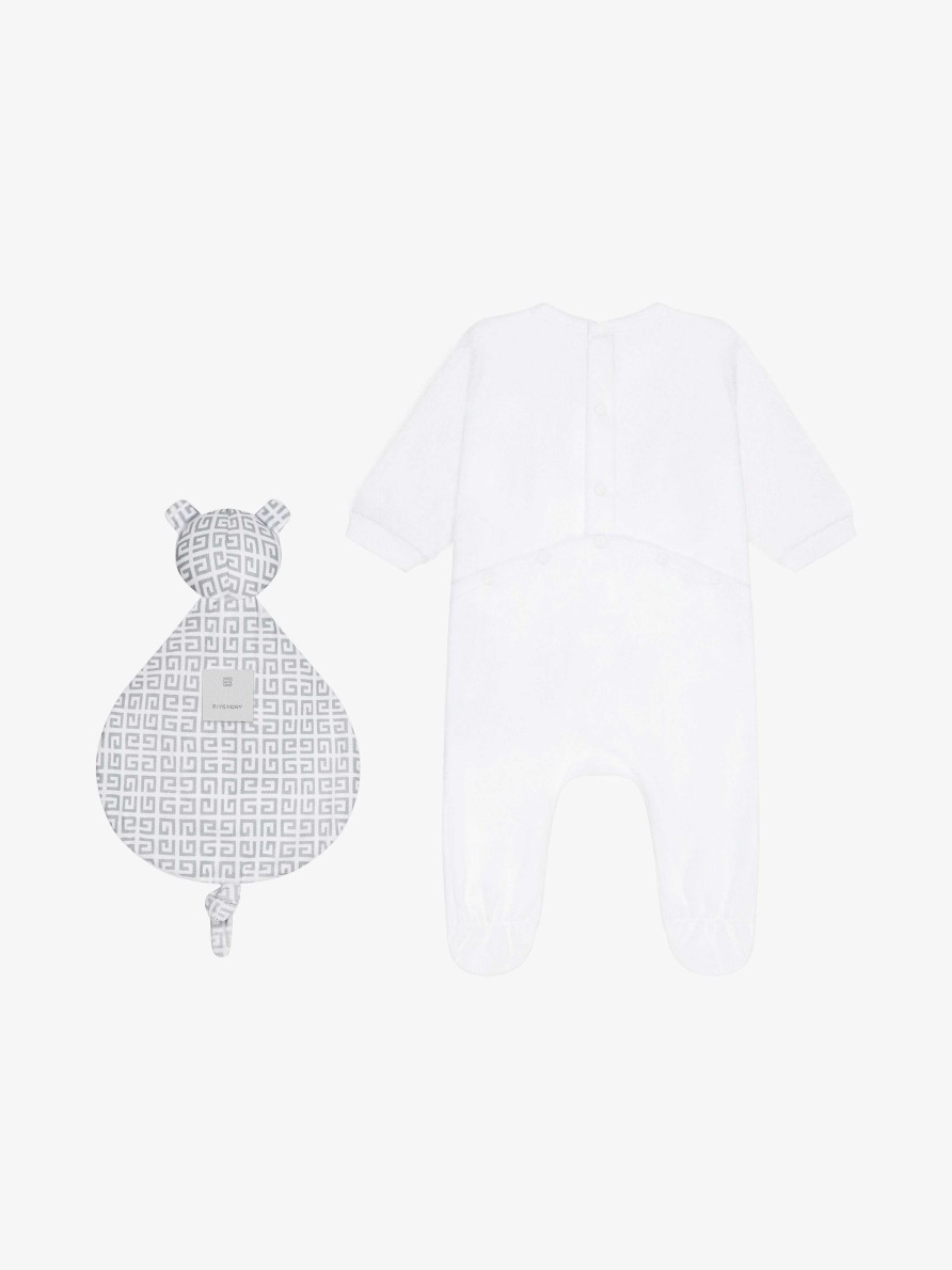 Men Givenchy Baby (1 Month To 3 Years) | Pyjamas, Case And Teddy Gift Set Grey/White