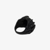 Men Givenchy Jewelry | G Skull Ring In Enamel With Crystal Black