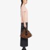 Women Givenchy T-Shirts | Overlapped Slim Fit T-Shirt In Cotton And 4G Lace Blush Pink