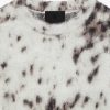 Women Givenchy Knitwear | Cropped Sweater In Mohair With Snow Leopard Print Beige/Black