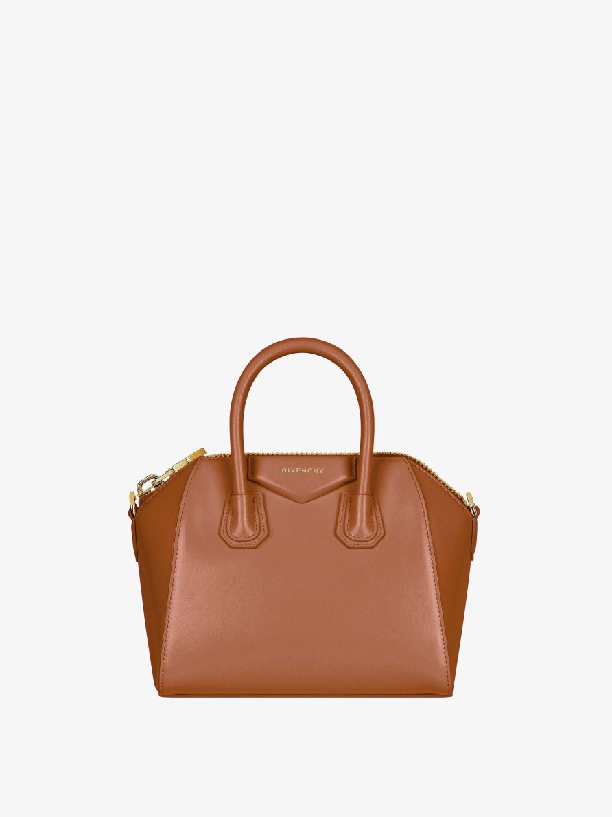 Women Givenchy Antigona | Mini Antigona Bag In Box Leather Tan