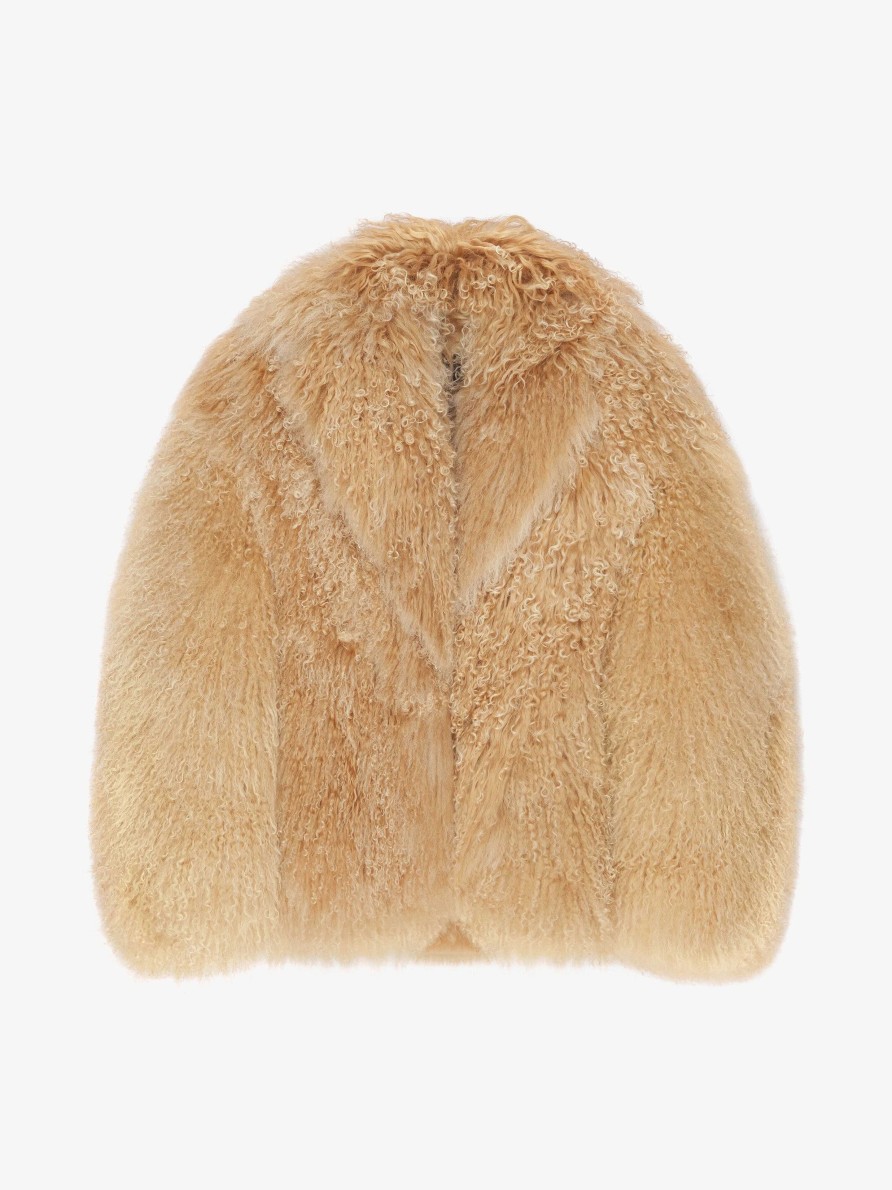 Women Givenchy Jackets & Coats | Coat In Fur Desert