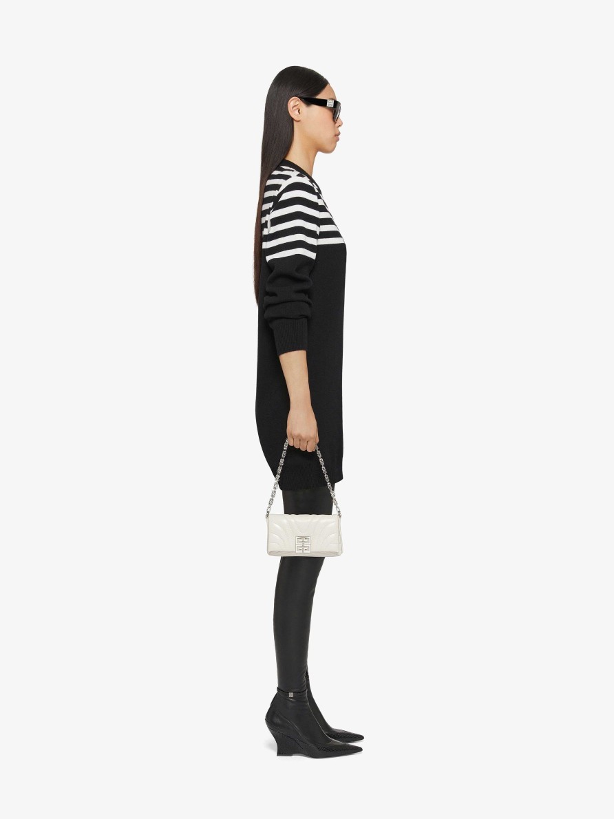 Women Givenchy Dresses | Dress In Cashmere With Stripes Black