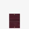 Women Givenchy Small Leather Goods | Antigona Bifold Wallet In Box Leather Oxblood Red