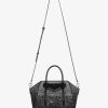 Women Givenchy Antigona | Mini Antigona Lock Bag In Satin With Strass Black