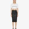 Women Givenchy T-Shirts | Givenchy Archetype Cropped T-Shirt In Cotton White