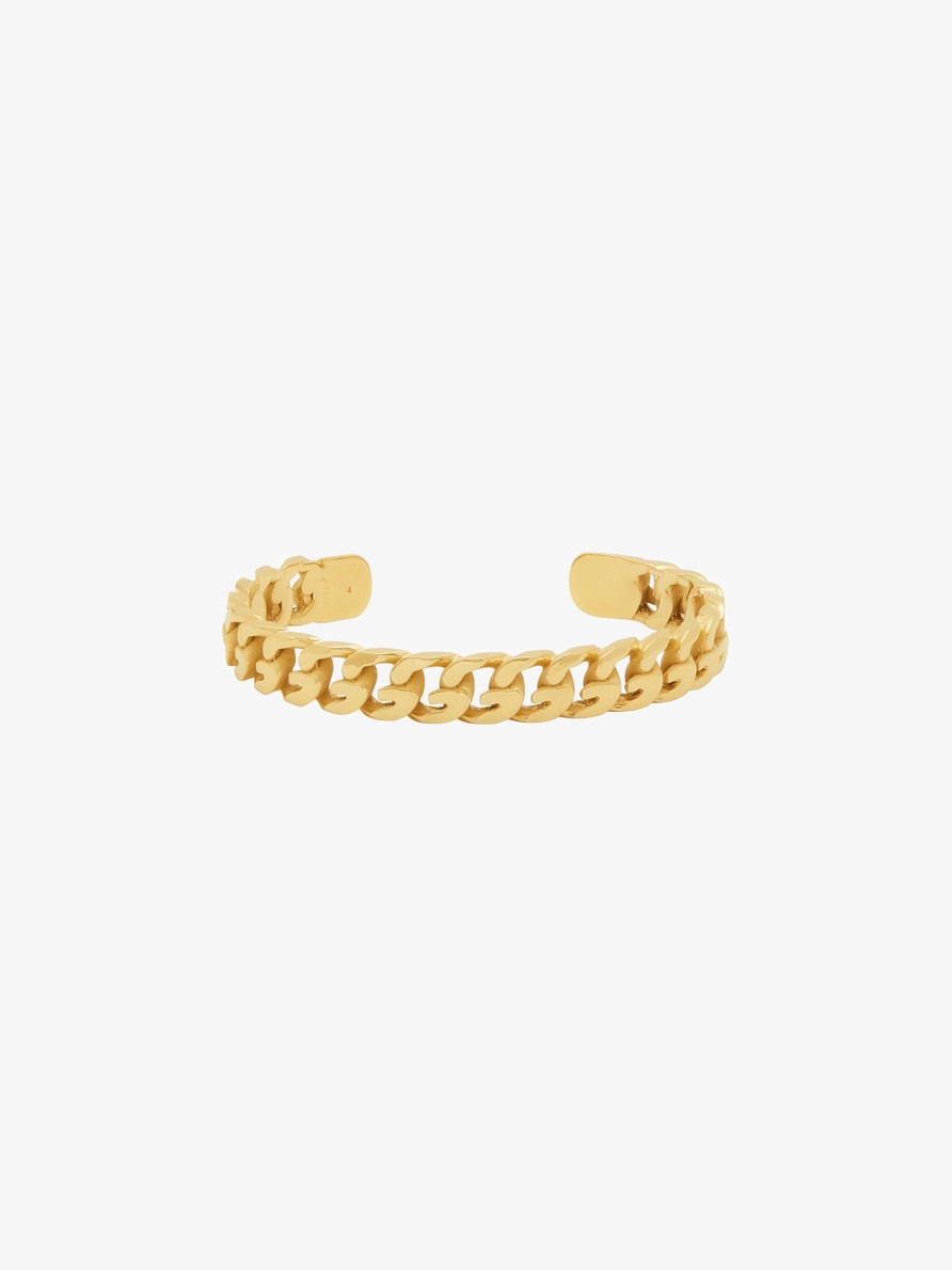 Women Givenchy Jewelry | G Chain Open Bangle Golden Yellow