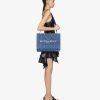 Women Givenchy G-Tote | Medium G-Tote Shopping Bag In 4G Denim With Chain Medium Blue