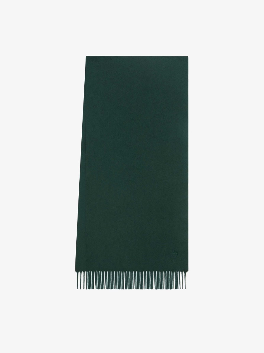 Men Givenchy Scarves & Ties | Scarf In Cashmere Green Forest