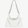 Women Givenchy Shoulder Bags | Medium Voyou Chain Bag In Leather Ivory