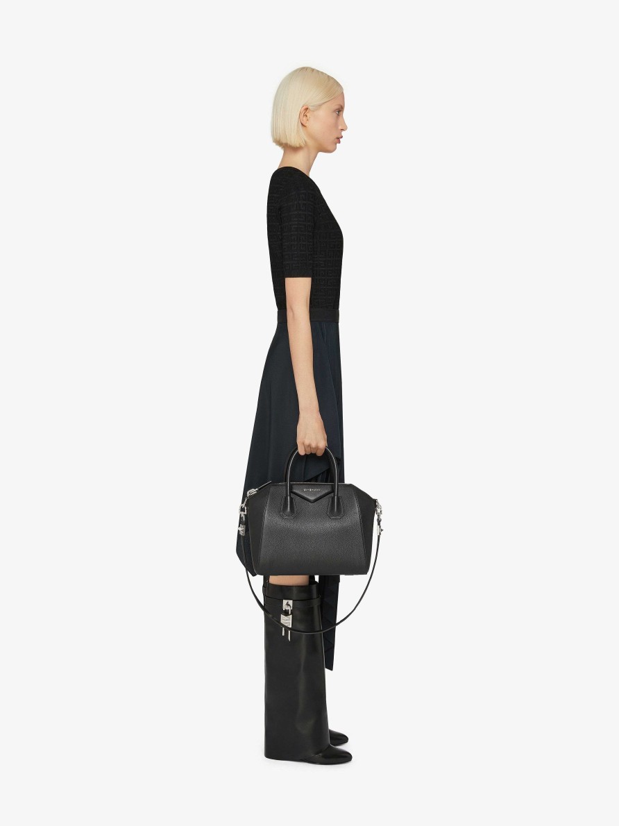 Women Givenchy Antigona | Small Antigona Bag In Grained Leather Black