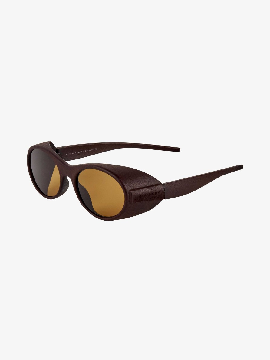 Men Givenchy Sunglasses | G Ride Sunglasses In Nylon Dark Brown