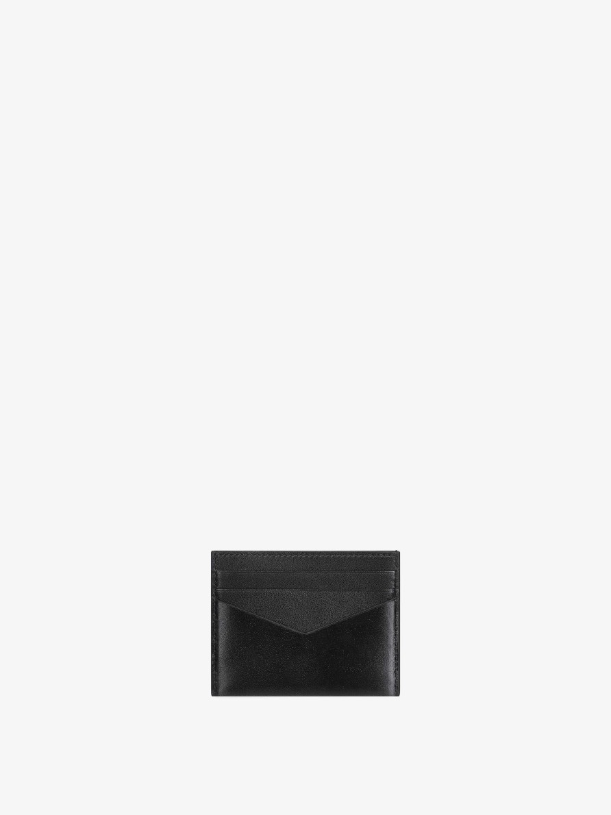 Women Givenchy Small Leather Goods | Antigona Card Holder In Box Leather Black