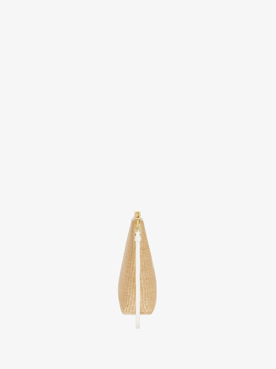 Women Givenchy Small Leather Goods | Givenchy Travel Pouch In Raffia Natural