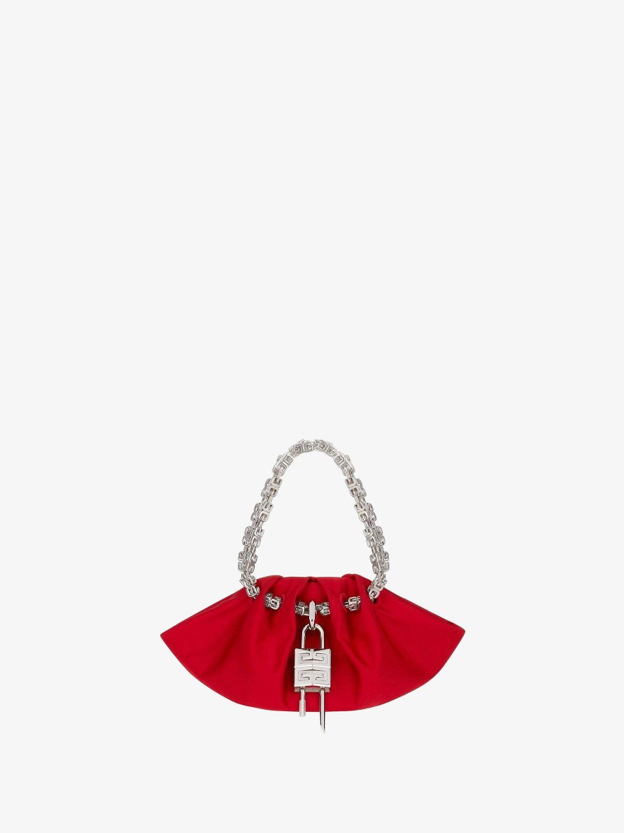 Women Givenchy Mini & Micro Bags | Mini Kenny Bag In Satin Red