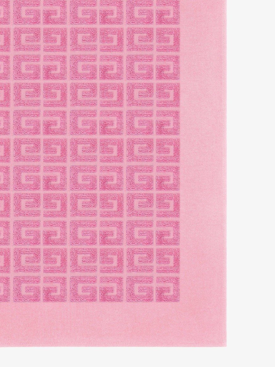 Women Givenchy Other Accessories | Beach Towel In 4G Cotton Towelling Old Pink