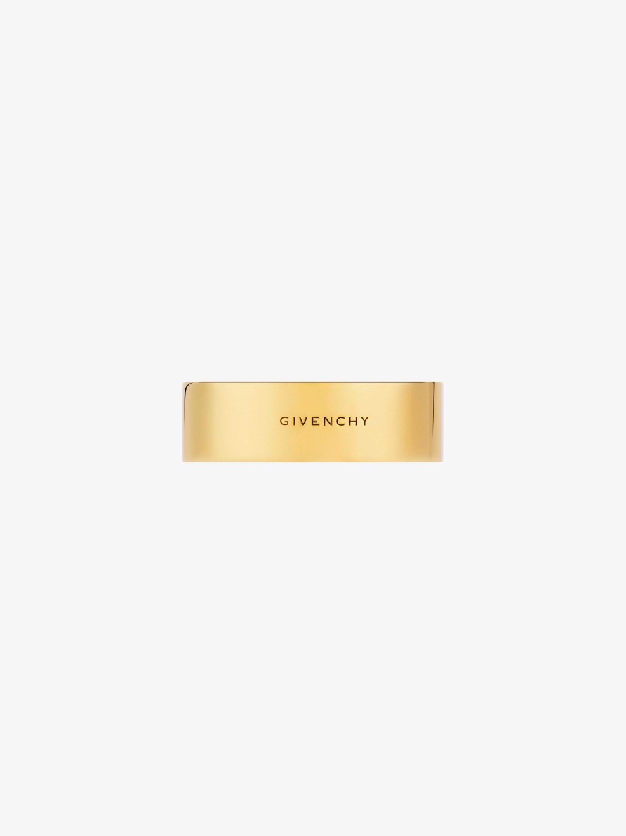 Women Givenchy Jewelry | 4G Ring In Metal With Pearls Golden Yellow