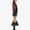 Women Givenchy Tops & Shirts | Blouse In Organza With Ruffles Black