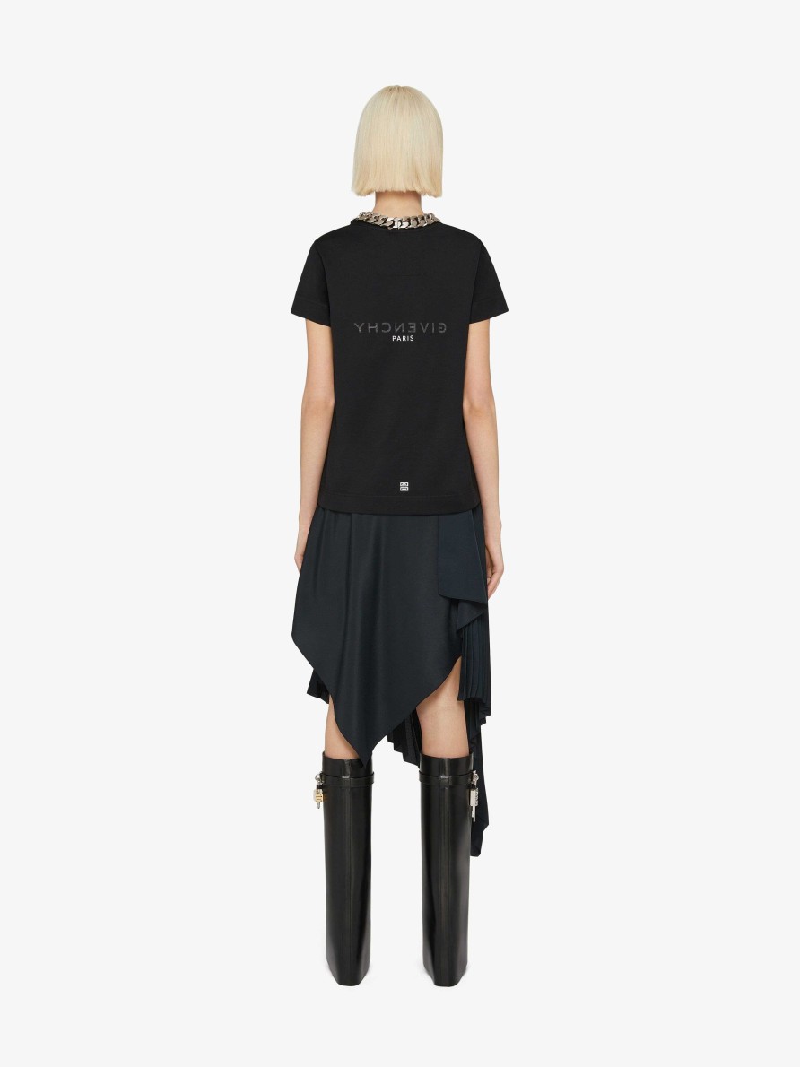 Women Givenchy T-Shirts | Givenchy Reverse Slim Fit T-Shirt In Cotton Black