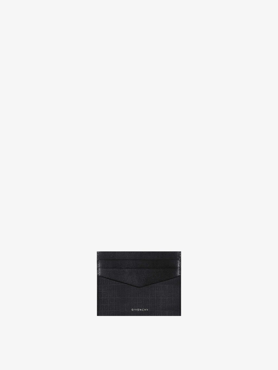 Men Givenchy Small Leather Goods | Card Holder In 4G Nylon Black