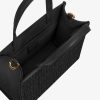 Women Givenchy Mini & Micro Bags | Mini G-Tote Shopping Bag In 4G Embroidery Black