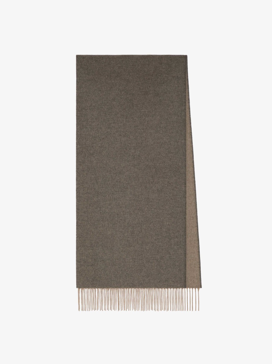 Men Givenchy Scarves & Ties | Double Sided Scarf In Cashmere Light Grey