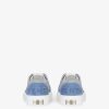 Men Givenchy Sneakers | Givenchy City Sneakers In Canvas And Suede Sky Blue