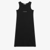 Women Givenchy Girl (4 To 12 Years) | Tank Top Dress In Embroidered 4G Givenchy Black