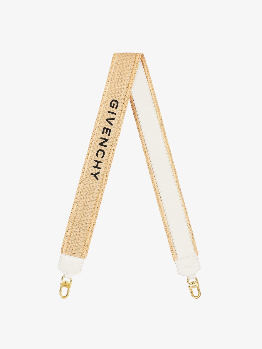 Women Givenchy Other Accessories | Givenchy Strap In Raffia Natural