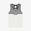 Women Givenchy T-Shirts | 4G Slim Fit Tank Top In Cotton With Stripes White/Black