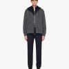 Men Givenchy Sweatshirts & Hoodies | Boxy Fit Hoodie In Wool And Cashmere Medium Grey