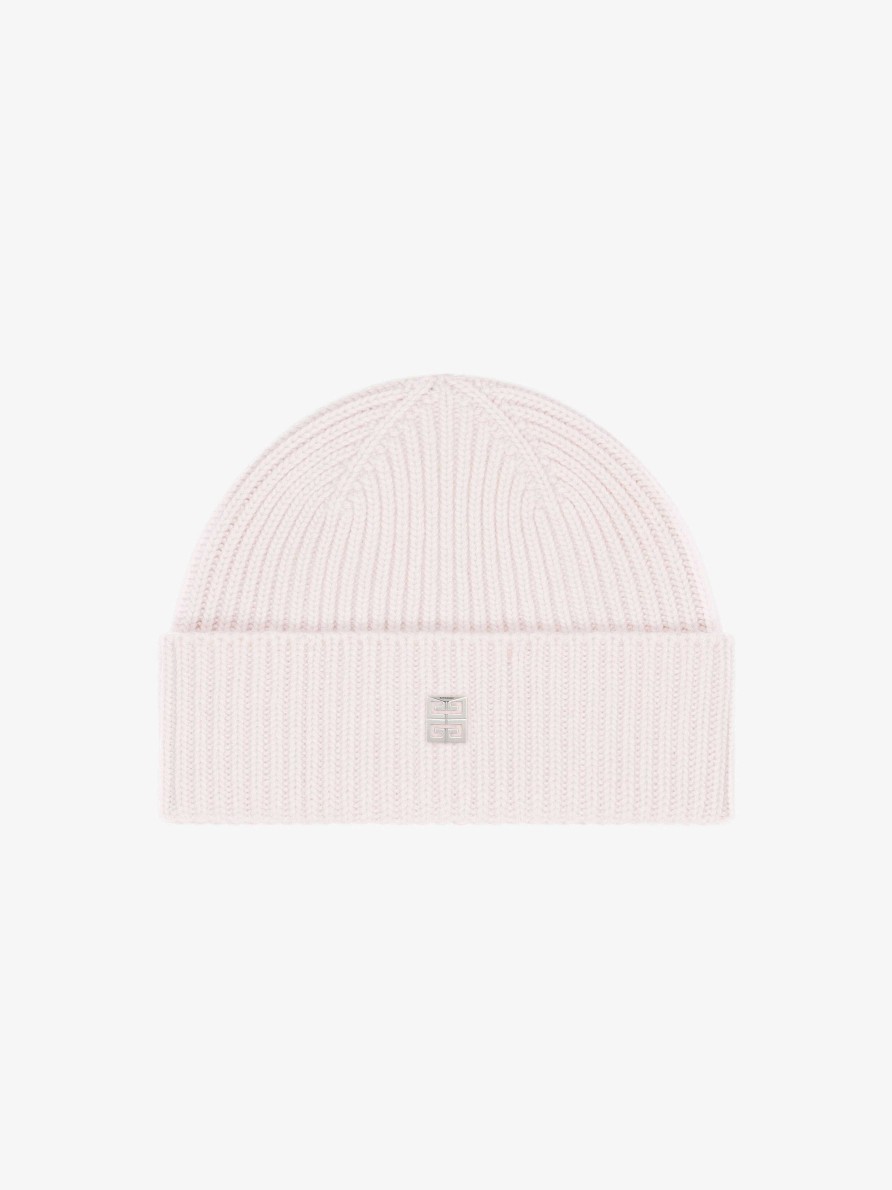 Women Givenchy Other Accessories | Beanie In Wool And Cashmere Powder