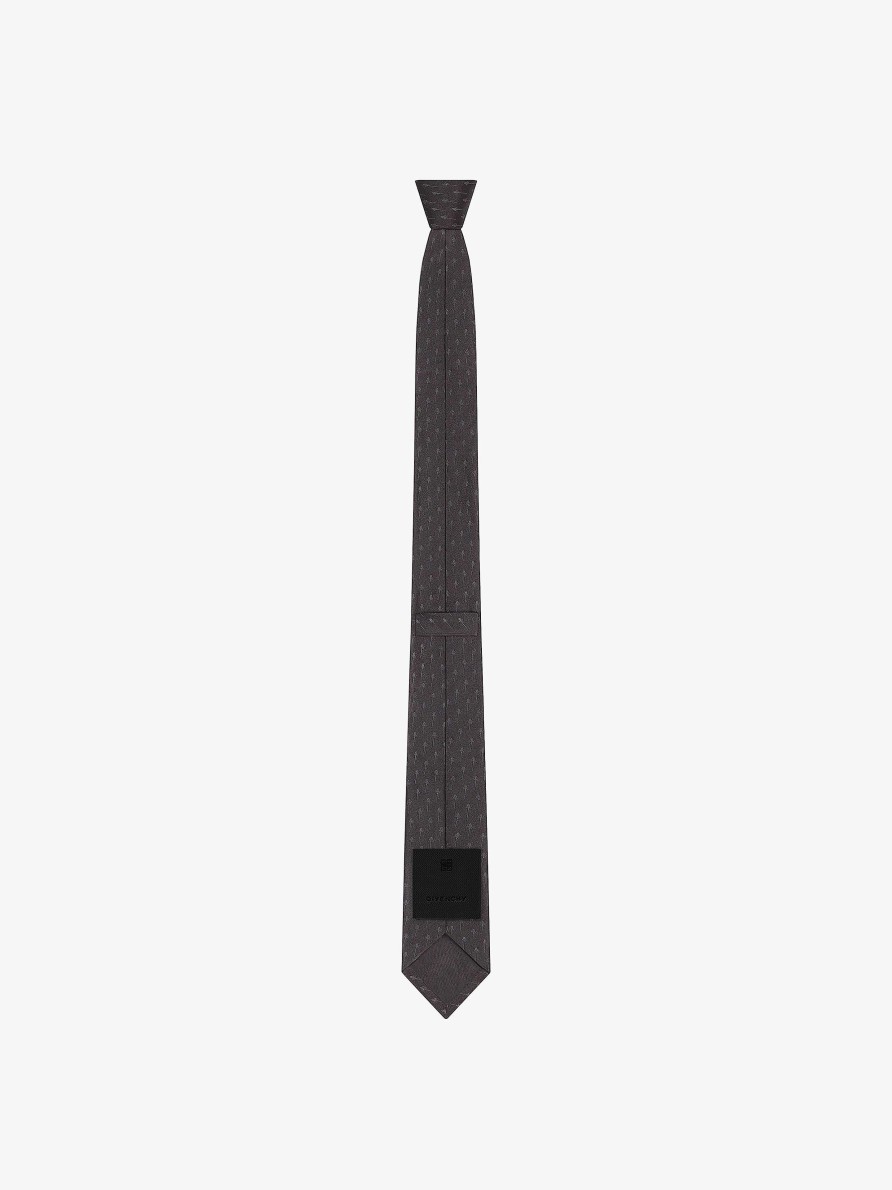 Men Givenchy Scarves & Ties | Tie In Printed Silk Black