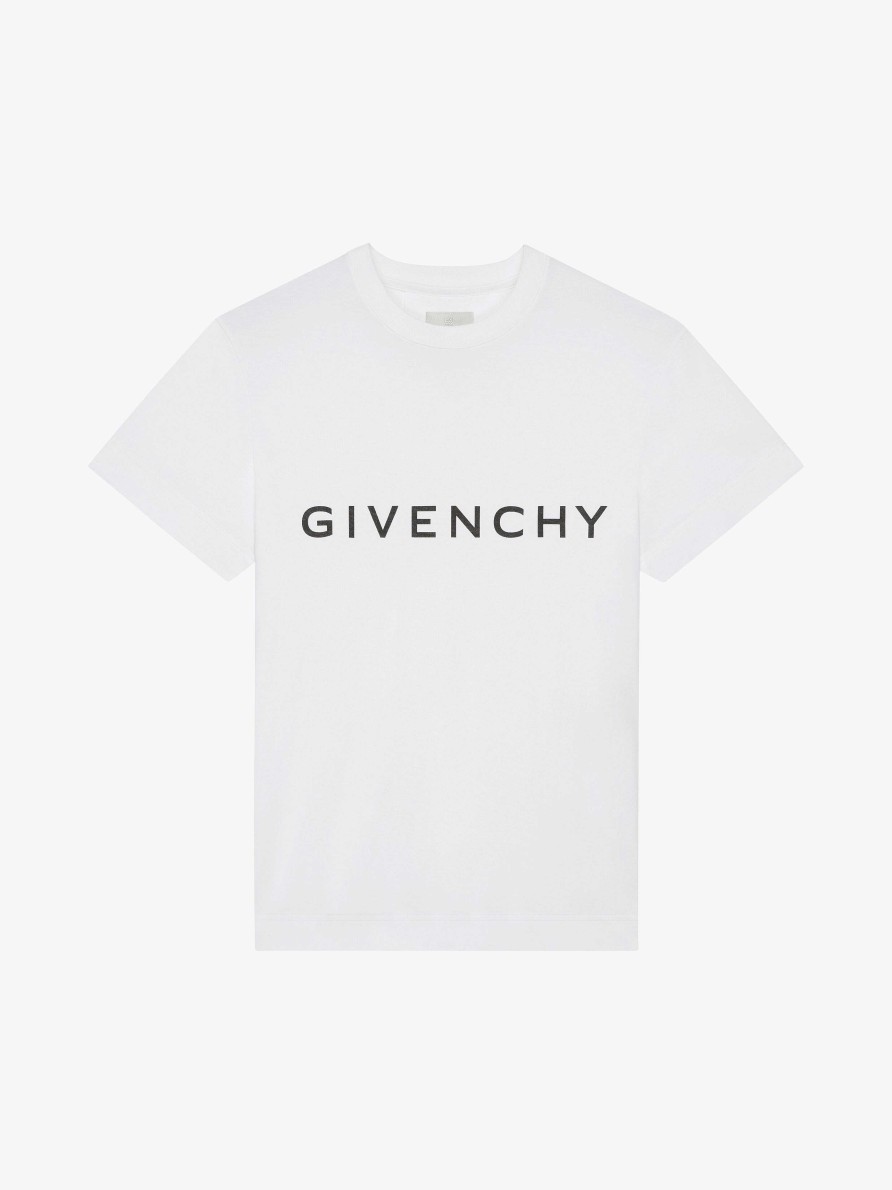 Men Givenchy T-Shirts | Givenchy Archetype Slim Fit T-Shirt In Cotton White