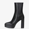 Women Givenchy Boots & Booties | G Lock Platform Ankle Boots In Leather Black