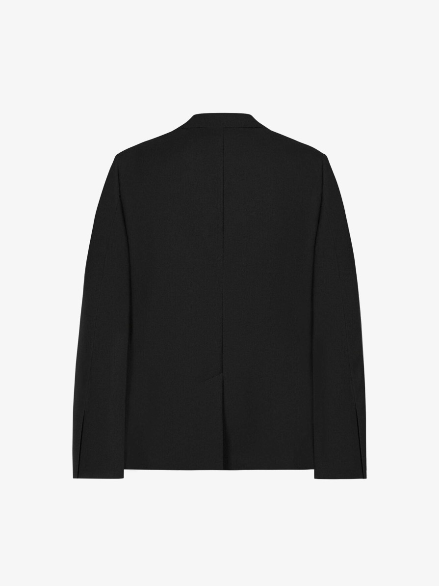 Men Givenchy Jackets & Coats | Jacket In Wool And Mohair Black