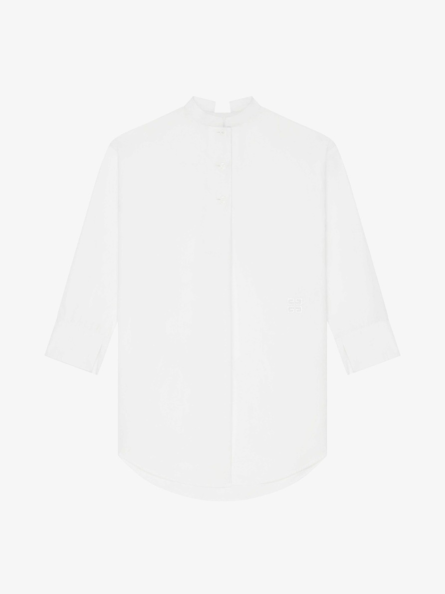 Women Givenchy Dresses | Shirt Dress In Poplin White