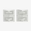 Men Givenchy Jewelry | 4G Earrings In Metal Silvery