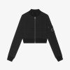 Women Givenchy Outerwear & Blousons | Cropped Bomber Jacket In 4G Jacquard Black