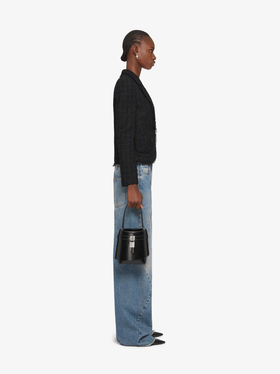 Women Givenchy Pants | Oversized Jeans In Denim With Stitching Details Medium Blue