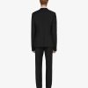 Men Givenchy Jackets & Coats | Slim Fit Jacket In Wool And Mohair With Satin Collar Black