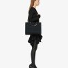 Women Givenchy G-Tote | Medium G-Tote Shopping Bag In 4G Embroidery With Chain Black